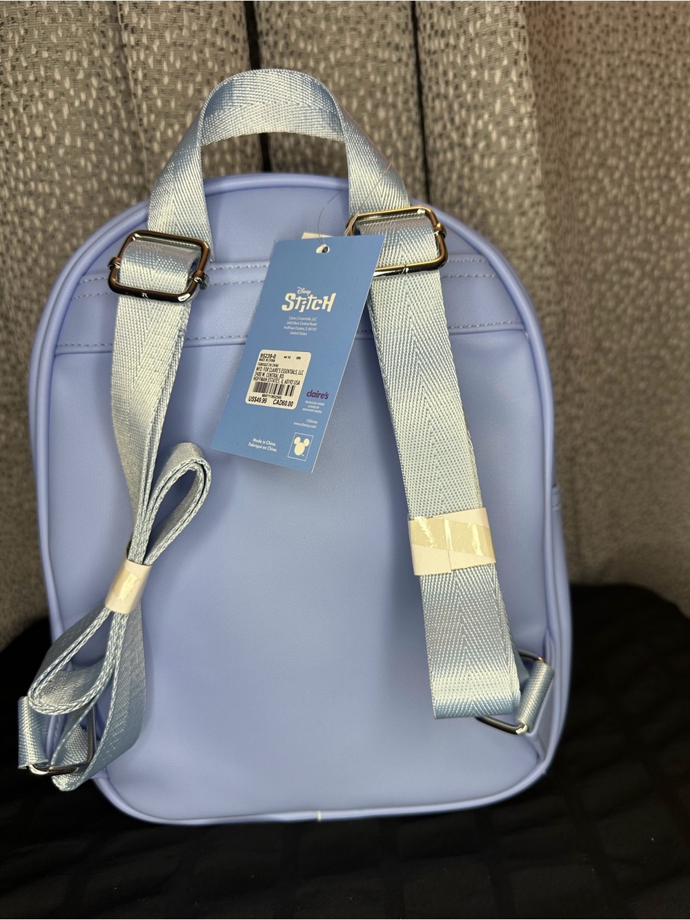 Disney Blue Stitch Kids Backpack with Pink Ears - Picture 5 of 5
